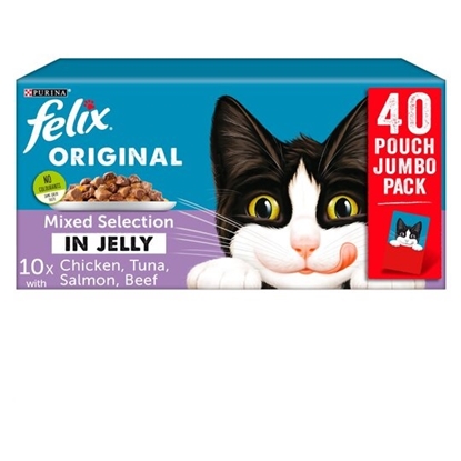 Picture of Felix Mixed Selection in Jelly Cat Food 40x100g